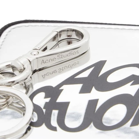 Acne Studios Metallic Logo Print Wallet - Picture 2 of 4